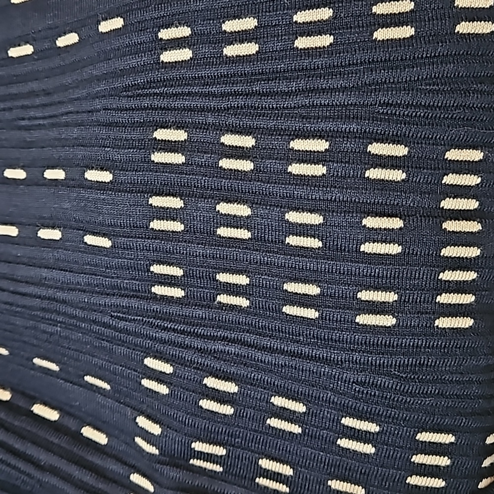 Roz & Ali Scoop Neck Knit Sweater Dress NEW Women's Small Navy - Picture 12 of 14